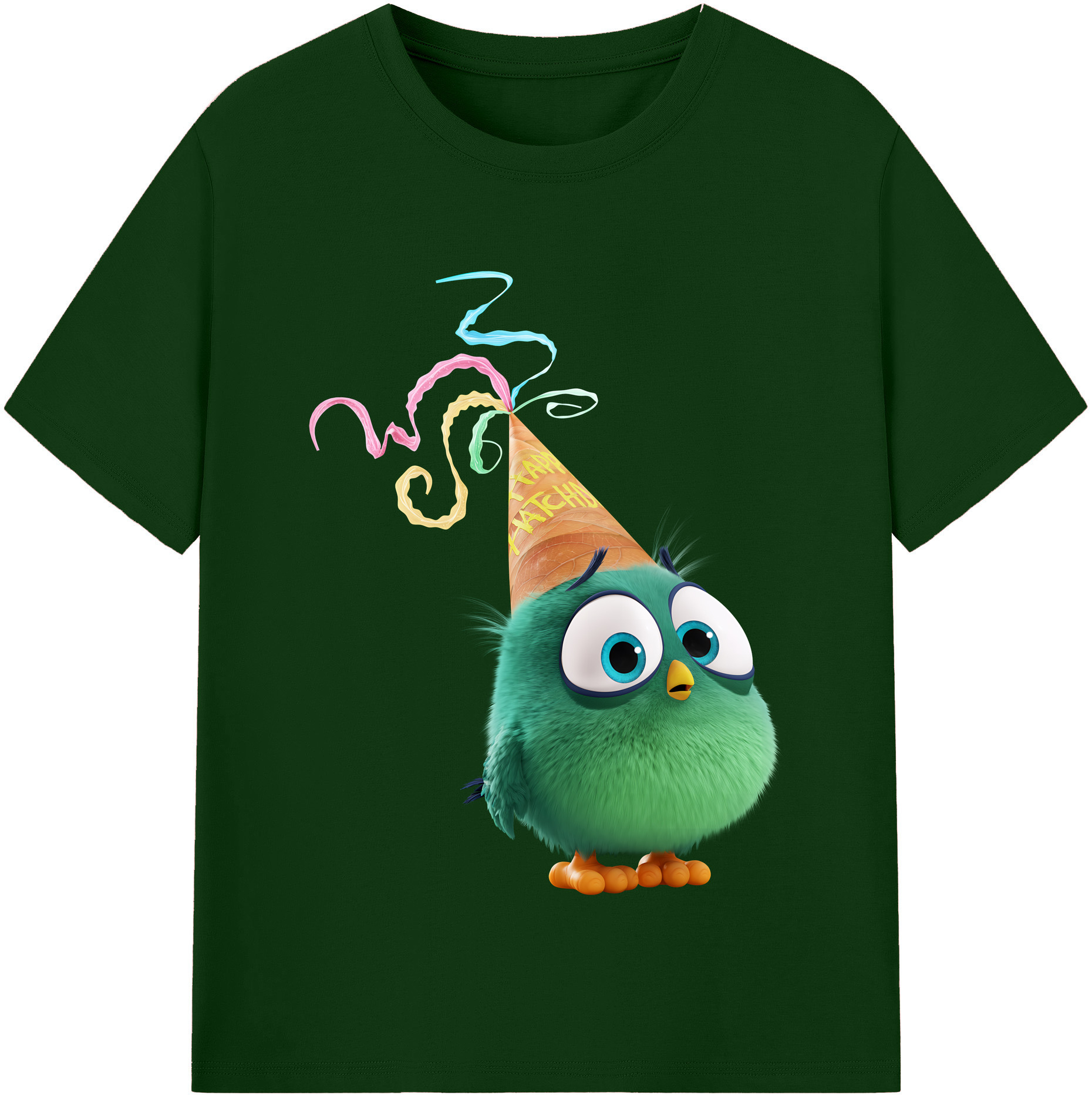 （画像用） Angry Birds アングリーバード 綿100％半袖Tシャツ（フロントプリント）